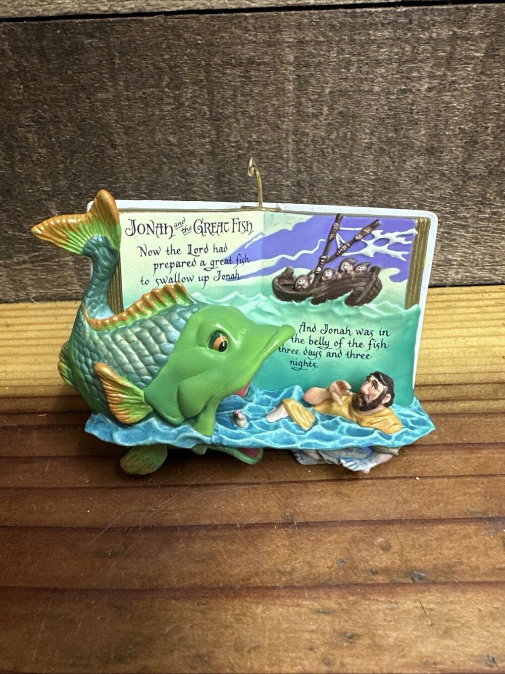 Hallmark 2000 Jonah and the Great Fish Favorite Bible Stories Christmas Ornament